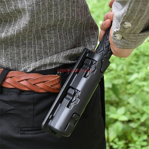 360' Rotation Retractable Baton Case Holster Black Holder Telescopic Holster New - Picture 11 of 12