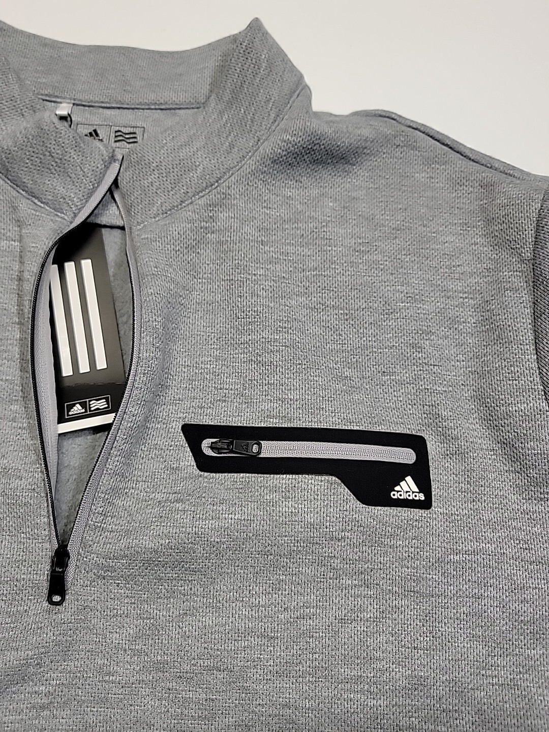Adidas Performance Quarter Zip Three Striped Logo… - image 6