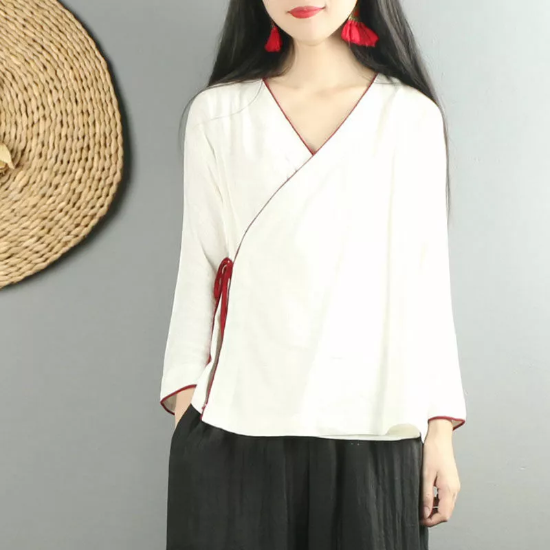 Kimono Top women retro Chinese Style Hanfu Tops Asian Vintage