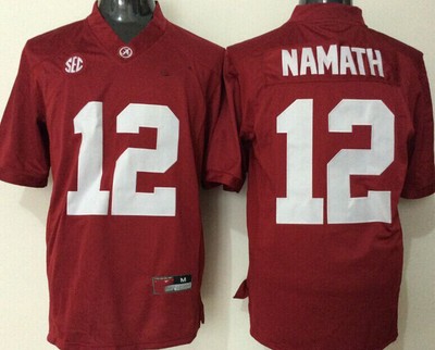 Men's embroidered jerseyAlabama Crimson Tide #12