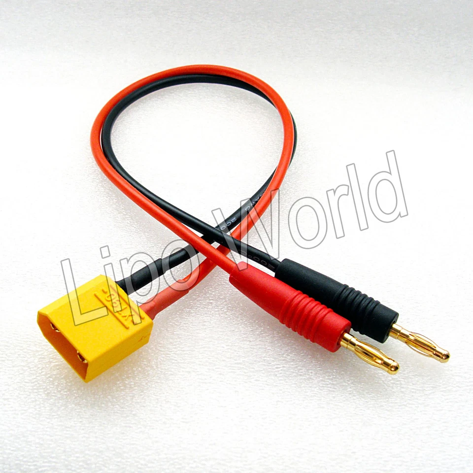 ZIPPY 4mm Bananenstecker auf XT90 Stecker orig. AMASS Ladekabel imax Adapter LiPo Akku