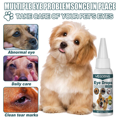 Conjunctivitis Eye Drops For Dogs Red Eyes 1-3pc Conjunctivitis