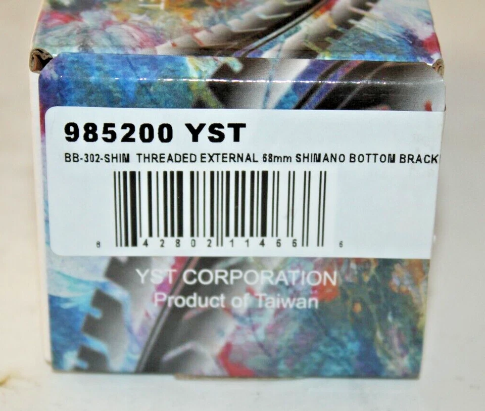 YST External Threaded Bottom Bracket Black 68-73mm Fits Shimano Free USA Shipper - Image 2 of 4