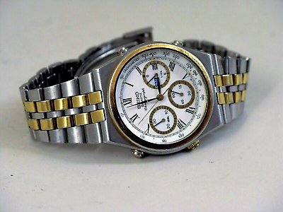 Vintage Seiko Gent's 1980s Chronograph Quartz 7A38 728A Vintage Seiko Gent's 1980s Chronograph Quartz 7A38 728A