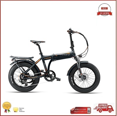 Armony Fat E-Bike Asso Pro 250W 48V 14AH 670WH Bici Elettrica Pieghevole  Nero Ar | eBay