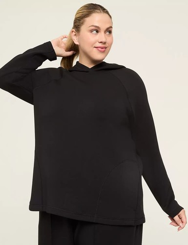 LIVI Journey Hooded Pullover Black Plus Size 18/20 NWT