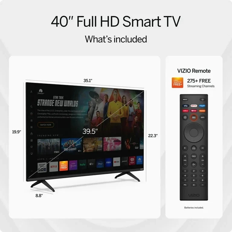 VIZIO 40" Full HD LED Smart TV (VFD40M-0810) - Image 2 of 4
