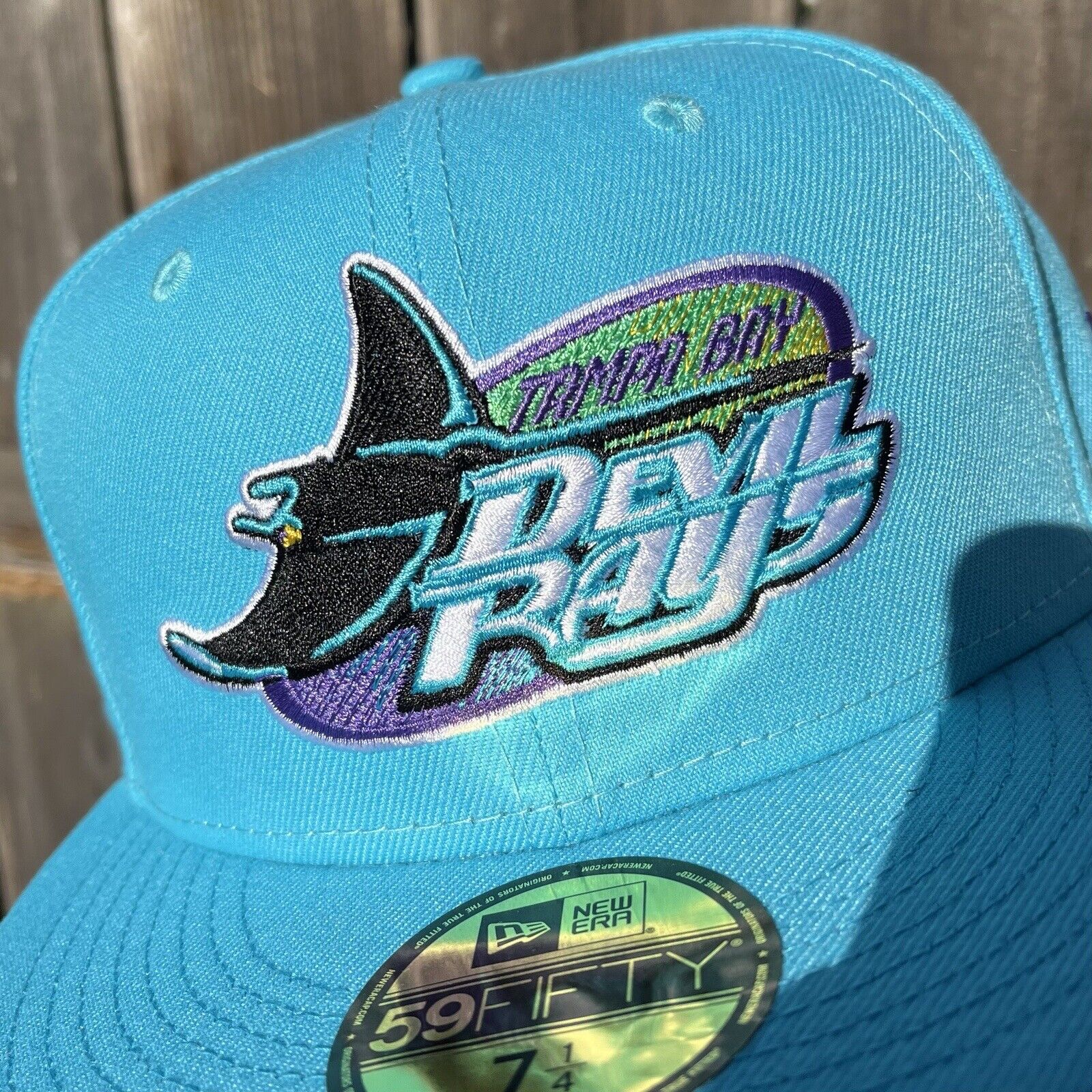 TAMPA BAY DEVIL RAYS INAUGURAL SEASON PURPLE TEAL BRIM NEW ERA FITTED –  Sports World 165