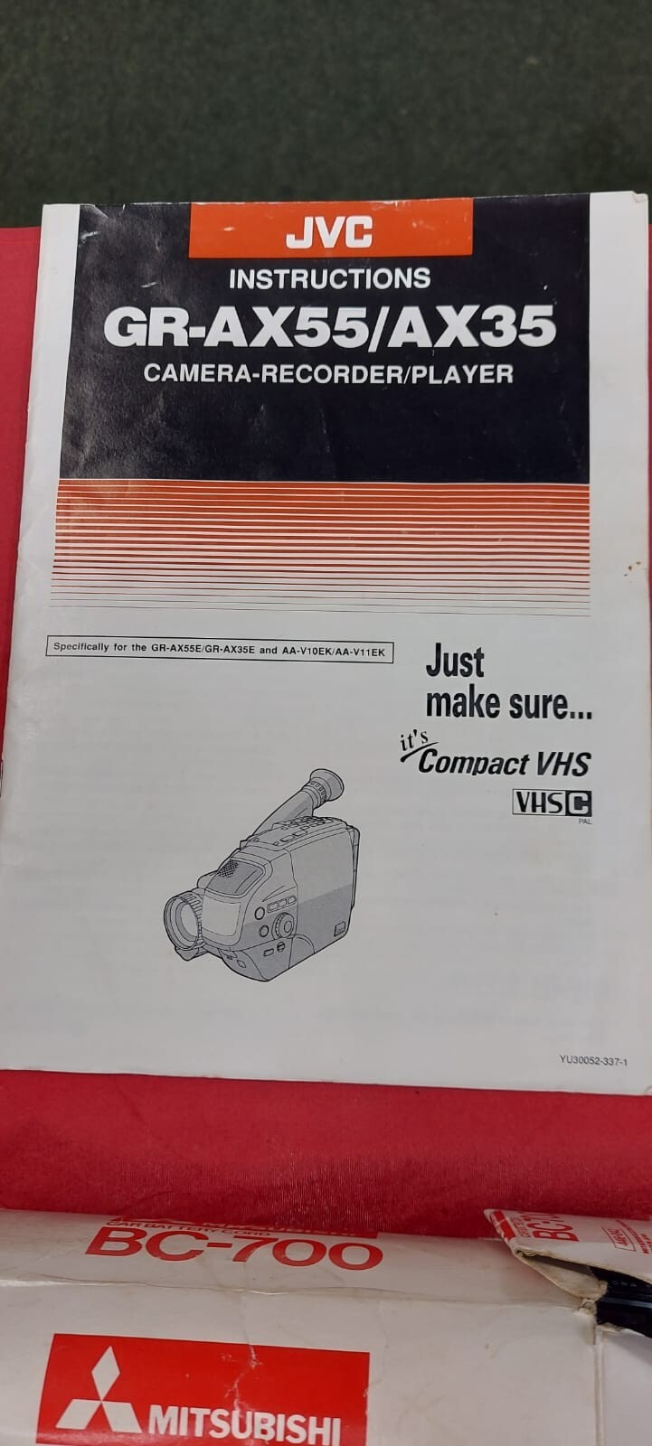 JVC GRSX9E Super VHS Camcorder & JVC GRAX55, Compact VHS Videomovie