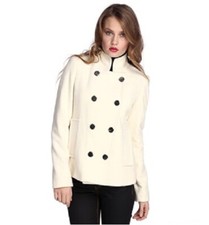 GIACCA CAPPOTTO GSEL PANNA TG 40   NUOVISSIMO