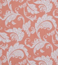 45'' Mill Creek Floral Prestwick Panorama Papaya fabric by the yard