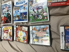 Nintendo DS / Nintendo Wii Video Game Lot 15 Original Cases/game Manual Bundle