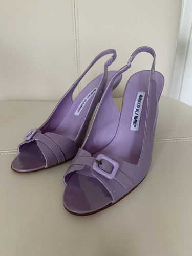 Purple Heeled Sandals 39 