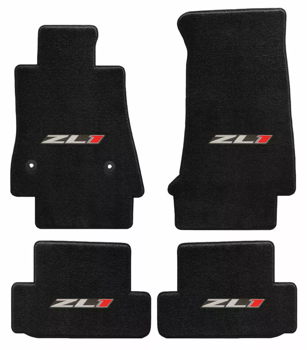 2017 2019 Camaro Lloyd Velourtex Front Rear Floor Mats Ebony ZL1
