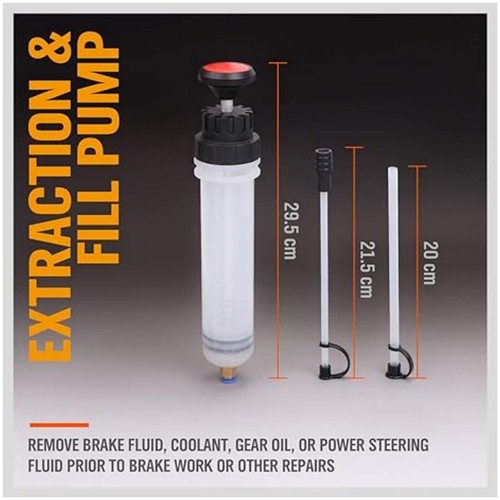 200cc Car Oil Fluid Extractor Fluid Syringe Pump Manual Suction Vacuum Transfer - Picture 18 of 20