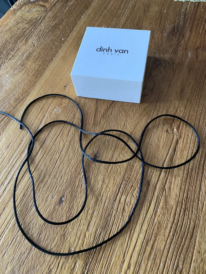 Bracelet Dinh Van Cordon Noir Collier Menotte Or Argent R8 R10 R12 R15 R20 - Photo 2/4