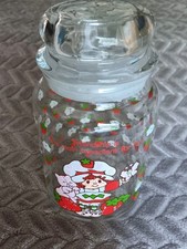 Strawberry Shortcake Vtg 1980s Glass Jar Lid American Greetings Corp