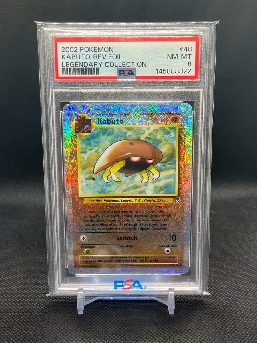 2002 POKEMON LEGENDARY COLLECTION #48 KABUTO-REVERSE FOIL PSA 8 | eBay