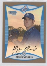 2008 Bowman Chrome Prospects Gold Refractor 6/50 Bryan Morris #BCP148 fm0