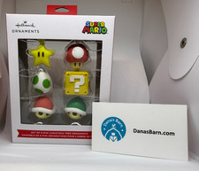 2023 Hallmark Mini Christmas Ornaments Nintendo Super Mario , Set of 6