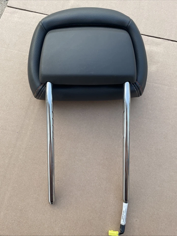 Jeep Patriot Compass 2010-2017 puntada roja reposacabezas activo delantero cuero negro Foto 3 de 3