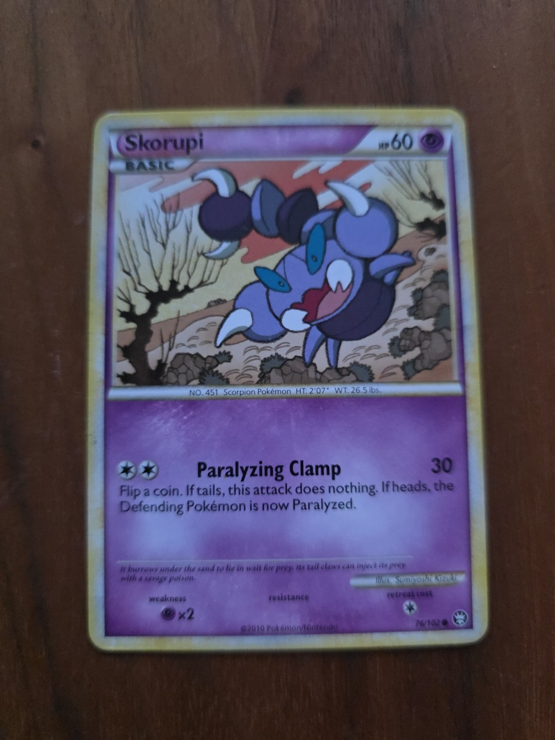 Skorupi - 76/102 Triumphant - Pokémon TCG