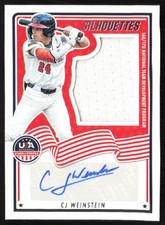 2024 Panini Stars & Stripes Silhouettes 173/199 CJ Weinstein Auto #USA-CW TM2