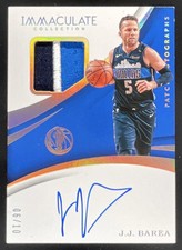 2017-18 Immaculate Collection Patch Gold #PA-JJB J.J. Barea Auto /10
