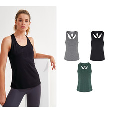 TriDri® Women's TriDri® yoga knot vest - Scoop neck, Knot detailing to back