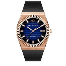 Uhr - Watch People - Rosé Steel - Black Blue 41mm