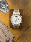 Vintage Seiko Chronograph Quartz Moon Phase Sports 7A48-7009 Watch New Battery