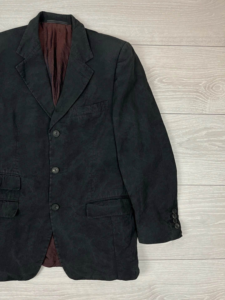 Chaqueta Blazer Gucci Tom Ford Era Vintage Algodón Negro Tres Botones 48... - Imagen 4 de 4