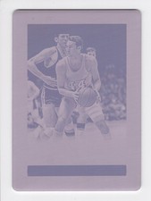 2023 Leaf Art of Sport Printing Plate Magenta Jerry West 1/1 Los Angeles Lakers