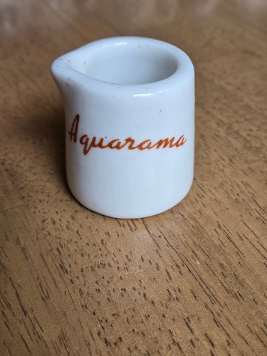 Creamer vintage anni 50 piroscafo SS Aquarama ristorante merce 1 7/8