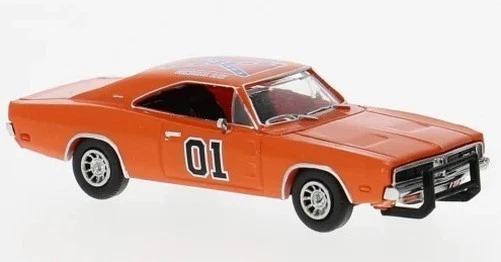 BREKINA 18004 Échelle HO Dodge Charger 1969 Couleur Orange - Photo 1/1