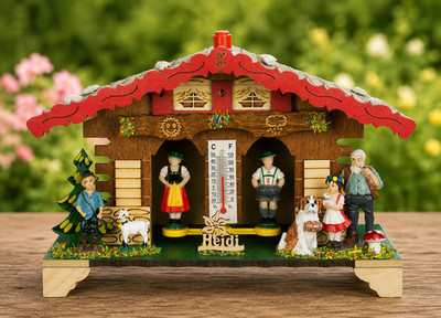 Trenkle Wetterhaus - 833 Heidi -  Schwarzwald Wetteranzeige mit Thermometer