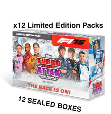 (x12) Limited Edition Pack Sealed Boxes Topps Turbo Attax 2025 -TRACKED SHIP