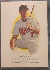 2006 Allen &y Ginter Joe Mauer Rc #167