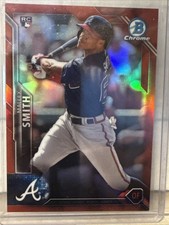 2016 Bowman Chrome Red Refractor #36, MALLEX SMITH RC /5, Atlanta Braves
