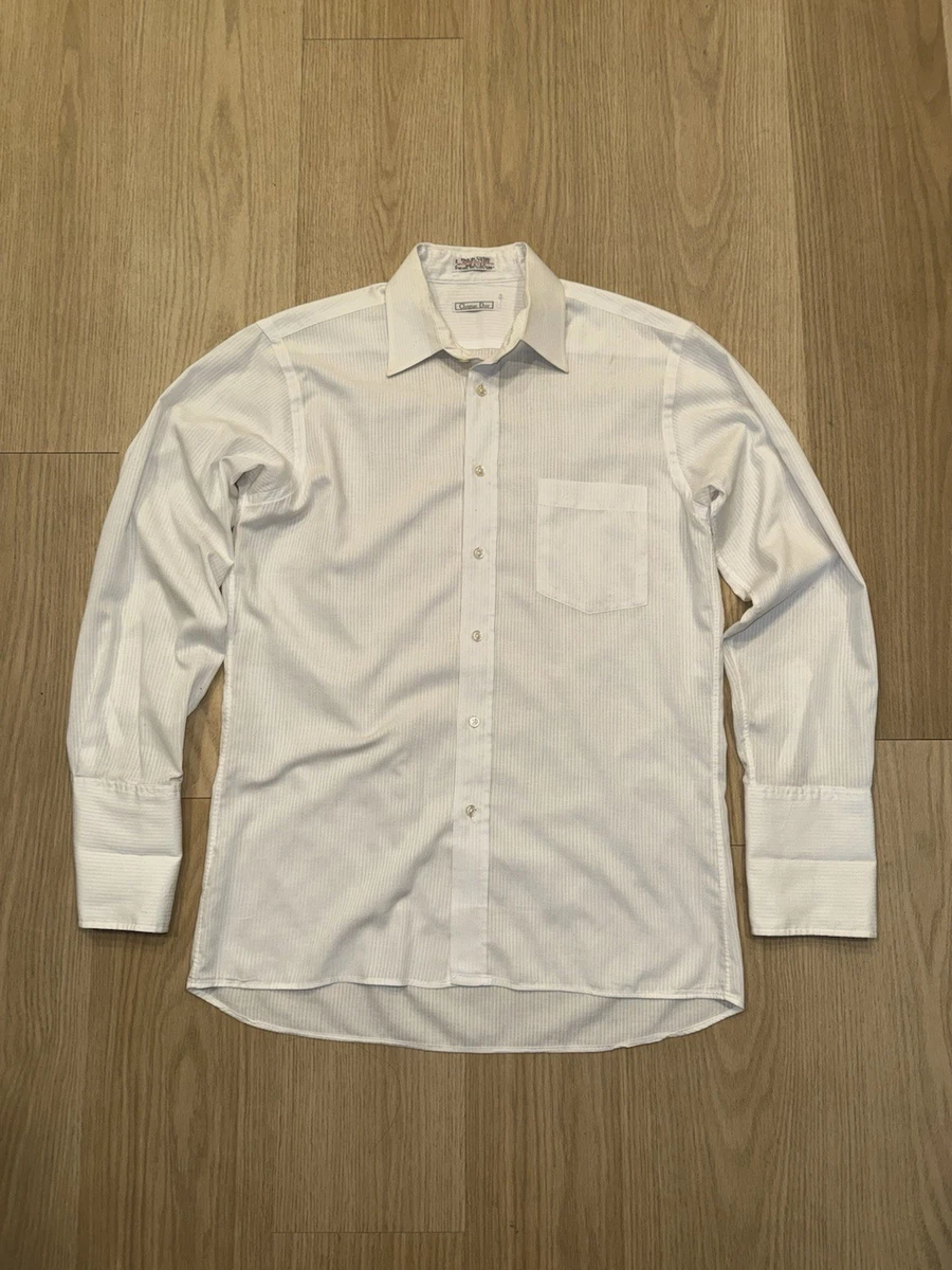 White Short Sleeve Striped Dress Shirts for Men for sale | eBay