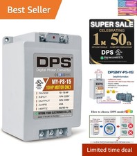 Listed 15HP Digital Phase Converter - Compact, Efficient Motor Solution