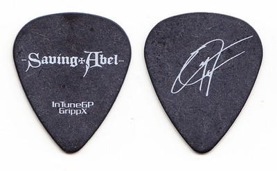 Saving Abel Eric Taylor Signatur Schwarz Gitarre Pick - 2009 Tour