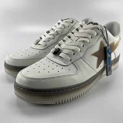 A Bathing Ape Bape Sta #5 White Gradient Sneakers 1J80191054 Mens Size 13 NEW