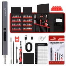 Mini Electric Screwdriver Set 144-Piece Electric Precision Screwdriver, 3.7V ...