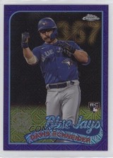 2024 Topps Series 1 Purple Refractor /75 Davis Schneider #T89C-14 1cx3