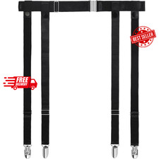 Plus Size Elastic Garter Belt for Women with Metal Clips for Stockings