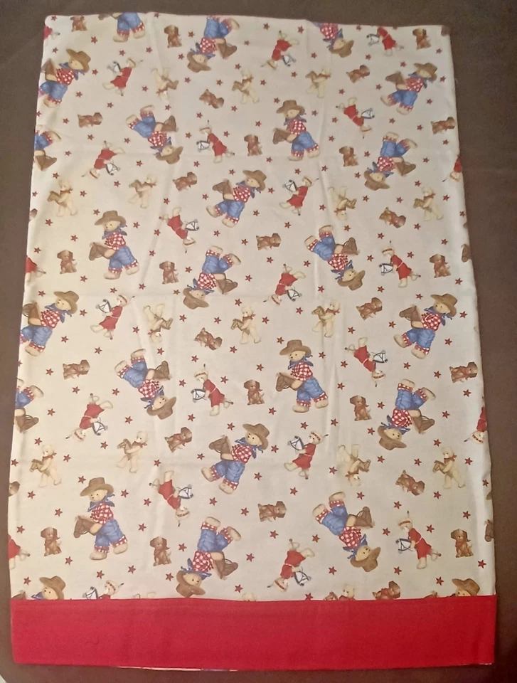 COUNTRY COTTAGE STARSnSTRIPES VAQUERO BEBÉ CUNA RETAZOS QUULT. ALMOHADA/ESTUCHE DE ALMOHADA Foto 4 de 4