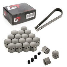 20x Abdeckkappen Radschraubenkappen Radschrauben Set grau 19 mm für OPEL