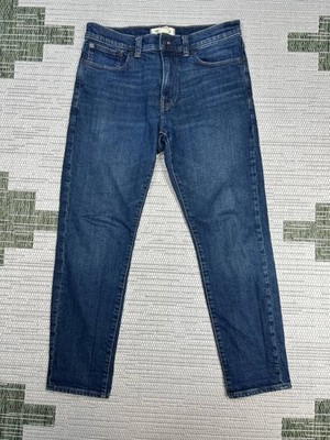 Madewell Athletic Slim Jeans Mens 30 Blue Denim Dawning Wash Logo Cotton 31x28