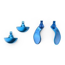 Blue Metal Back Paddles for PS5 Edge Controller Interchangeable DIY Back Button